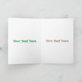 Cute grappige baby gorilla cartoon illustratie kaart (Binnen)