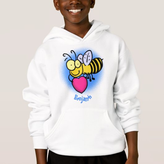Cute grappige bijen met cartoon illustratie (Voorkant)