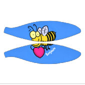 Cute grappige bijen met cartoon illustratie basketbal (Panelen)