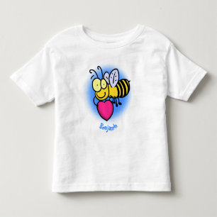 Cute grappige bijen met cartoon illustratie kinder shirts