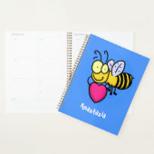 Cute grappige bijen met cartoon illustratie planner (Display)