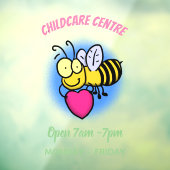 Cute grappige bijen met cartoon illustratie raamsticker (Vel 3)