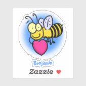 Cute grappige bijen met cartoon illustratie sticker (Vel)