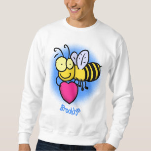 Cute grappige bijen met cartoon illustratie trui