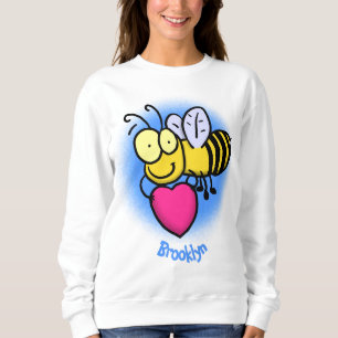 Cute grappige bijen met cartoon illustratie trui