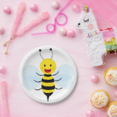 Cute grappige bijen papieren bordje (Feest)