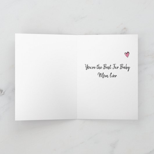 Cute grappige Black en Tan Chihuahua Moederdag Kaart (Binnen)