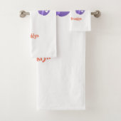 Cute grappige cartoon illustratie bad handdoek (Insitu)