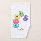 Cute grappige cartoon illustratie bad handdoek (Handdoek)