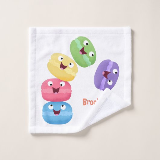 Cute grappige cartoon illustratie bad handdoek (Wasdoekje)