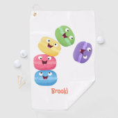 Cute grappige cartoon illustratie golfhanddoek (Insitu)