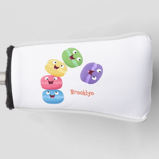 Cute grappige cartoon illustratie golfheadcover (Voorkant)