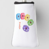 Cute grappige cartoon illustratie golfheadcover (Draai 90)