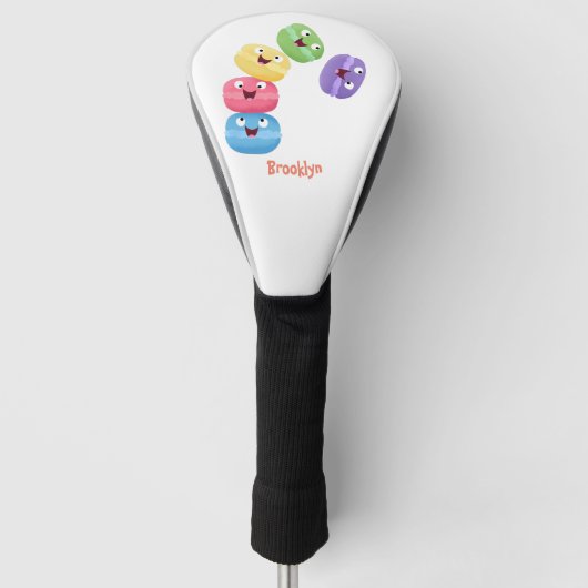 Cute grappige cartoon illustratie golfheadcover (Voorkant)