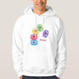 Cute grappige cartoon illustratie hoodie
