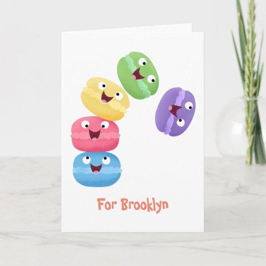 Cute grappige cartoon illustratie kaart (Voorkant)