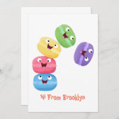 Cute grappige cartoon illustratie kaart (Voorkant / Achterkant)