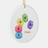 Cute grappige cartoon illustratie keramisch ornament (Rechts)