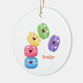 Cute grappige cartoon illustratie keramisch ornament (Links)