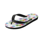 Cute grappige cartoon illustratie kinder teenslippers (Schuin)