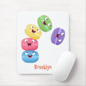 Cute grappige cartoon illustratie muismat (Met muis)