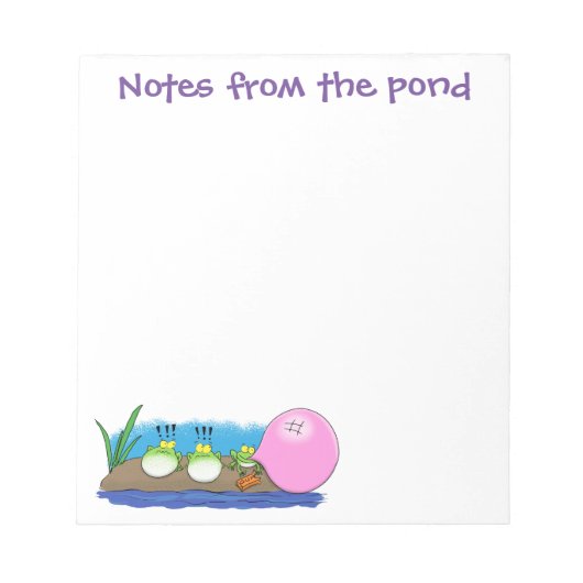 Cute grappige cartoon illustratie notitieblok (Voorkant)