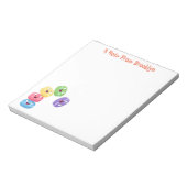 Cute grappige cartoon illustratie notitieblok (Linkerzijde)