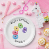 Cute grappige cartoon illustratie papieren bordje (Feest)