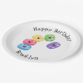 Cute grappige cartoon illustratie papieren bordje (Gekanteld)