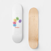 Cute grappige cartoon illustratie persoonlijk skateboard (Voorkant)