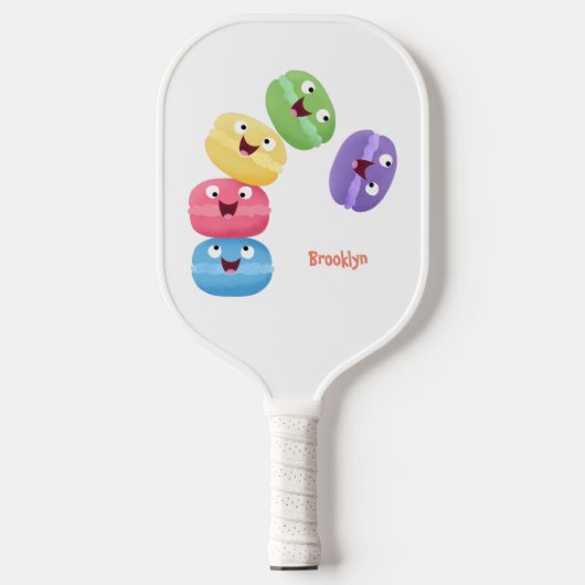 Cute grappige cartoon illustratie pickleball paddle (Voorkant)