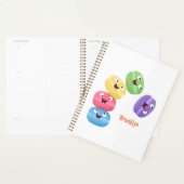 Cute grappige cartoon illustratie planner (Display)