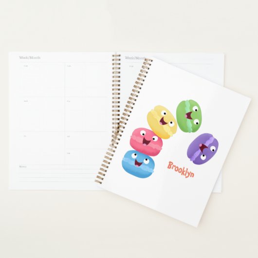 Cute grappige cartoon illustratie planner (Display)