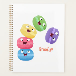 Cute grappige cartoon illustratie planner