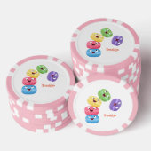 Cute grappige cartoon illustratie poker chips (Opstapeling)