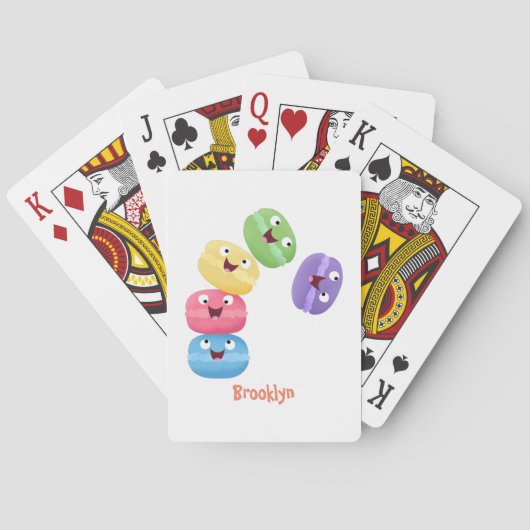 Cute grappige cartoon illustratie pokerkaarten (Achterkant)