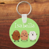Cute grappige cartoon illustratie sleutelhanger (Voorkant)