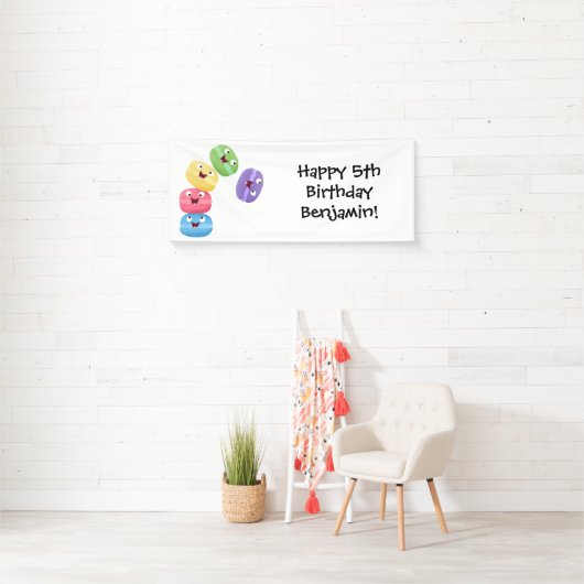 Cute grappige cartoon illustratie spandoek (Insitu)