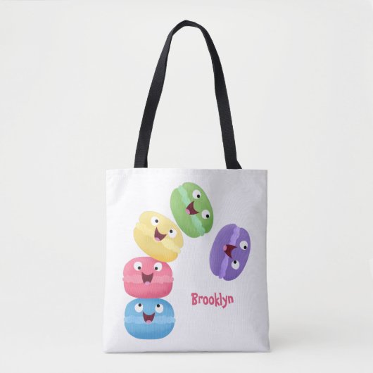 Cute grappige cartoon illustratie tote bag (Voorkant)