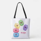 Cute grappige cartoon illustratie tote bag (Achterkant)