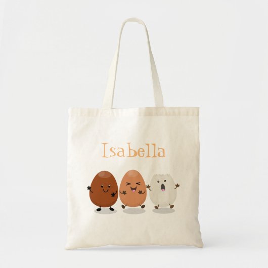 Cute grappige cartoon illustratie tote bag (Voorkant)