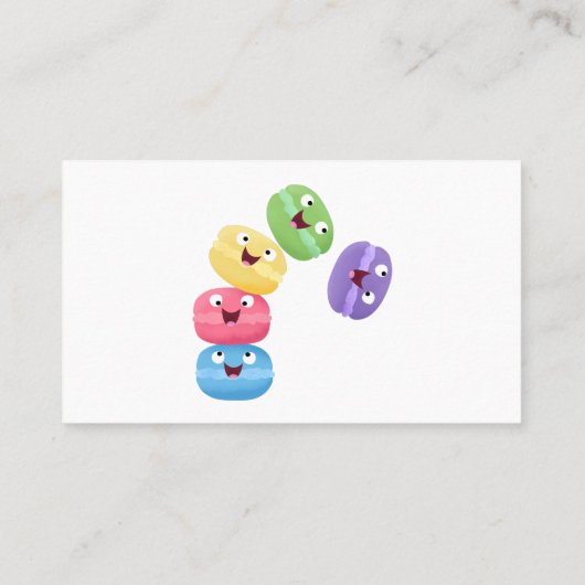 Cute grappige cartoon illustratie visitekaartje (Achterkant)