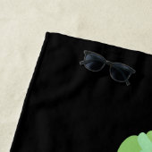 Cute grappige cartoon illustratiestrand naar strandlaken (In situ)