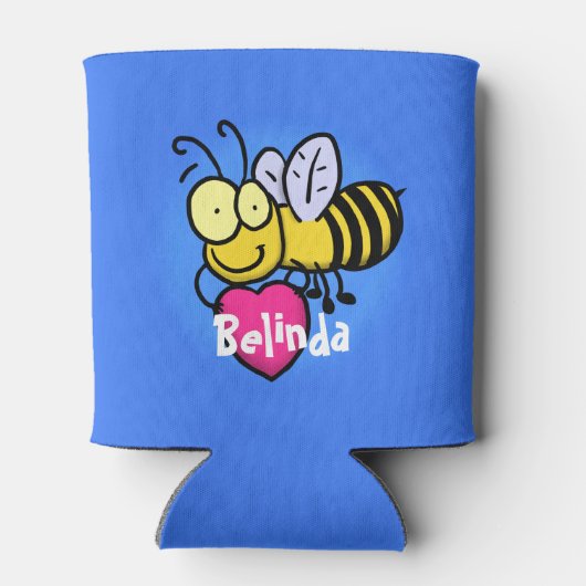 Cute, grappige cartoon koelbox blikjeskoeler (Achterkant)