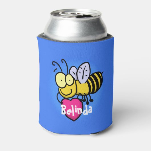 Cute, grappige cartoon koelbox blikjeskoeler (Blikje Achterkant)