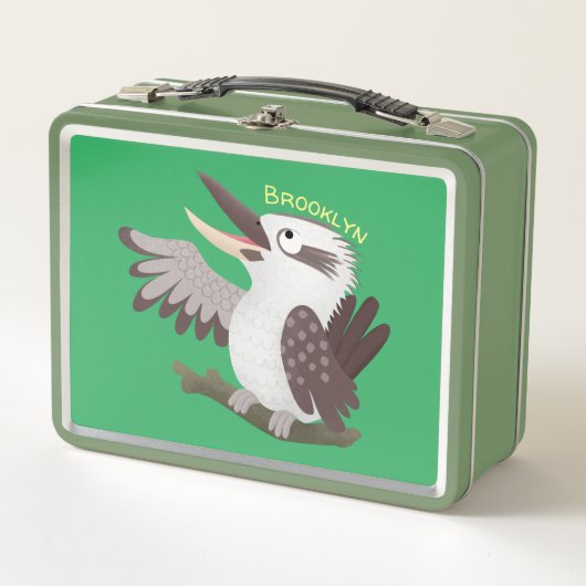 Cute grappige cartoon kookaburra (Voorkant)