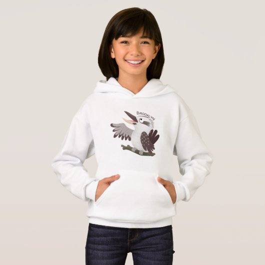 Cute grappige cartoon kookaburra (Voorkant volledig)