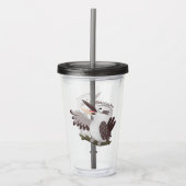 Cute grappige cartoon kookaburra acryl drinkbeker (Voorkant)