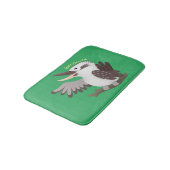 Cute grappige cartoon kookaburra badmat (Gekanteld)