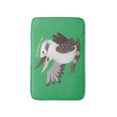 Cute grappige cartoon kookaburra badmat (Voorkant Verticaal)